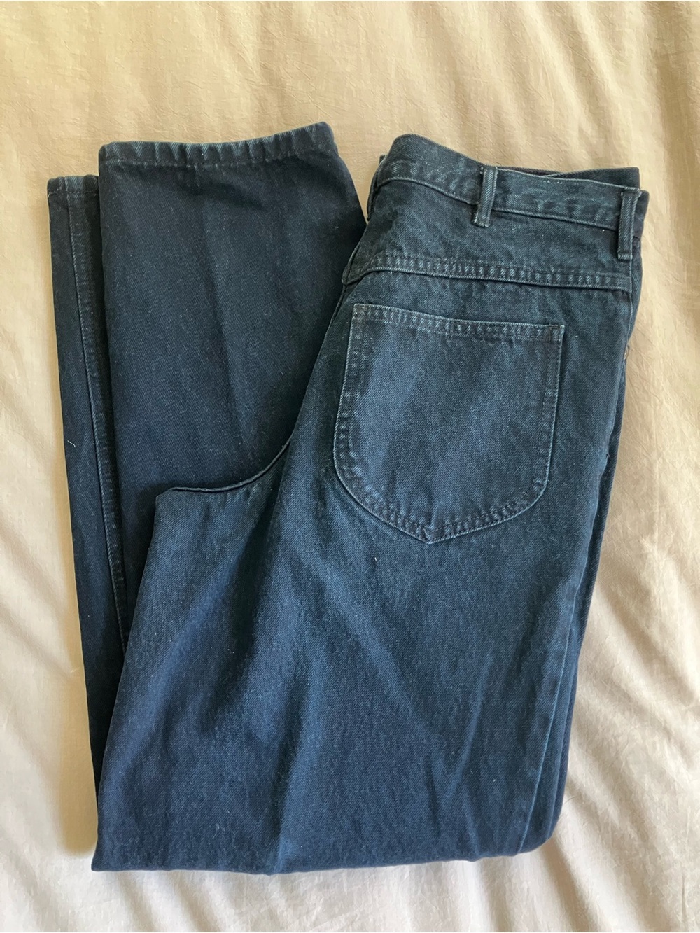 Open Trails Jeans | Vintage High Rise Relaxed Fit Straight Leg Faded Black Wash
